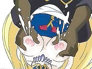 Busty hentai Princess squirting milk